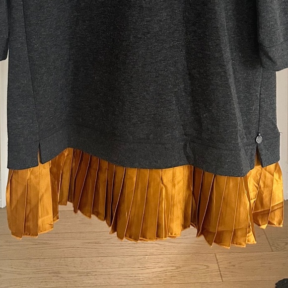 Scotch & Soda dress, dark grey/burnt orange ruffle - size 8-10 (S&S size 3) - Picture 13 of 16